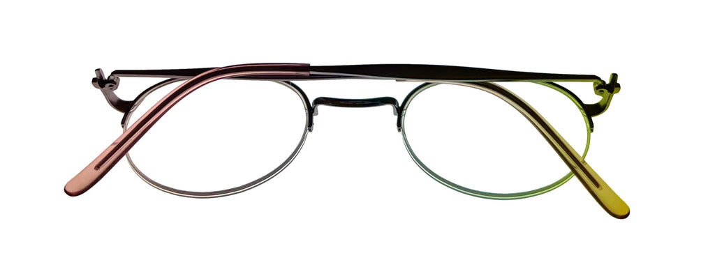 Violet Round Rimless Metal Eyewear Frame T521194