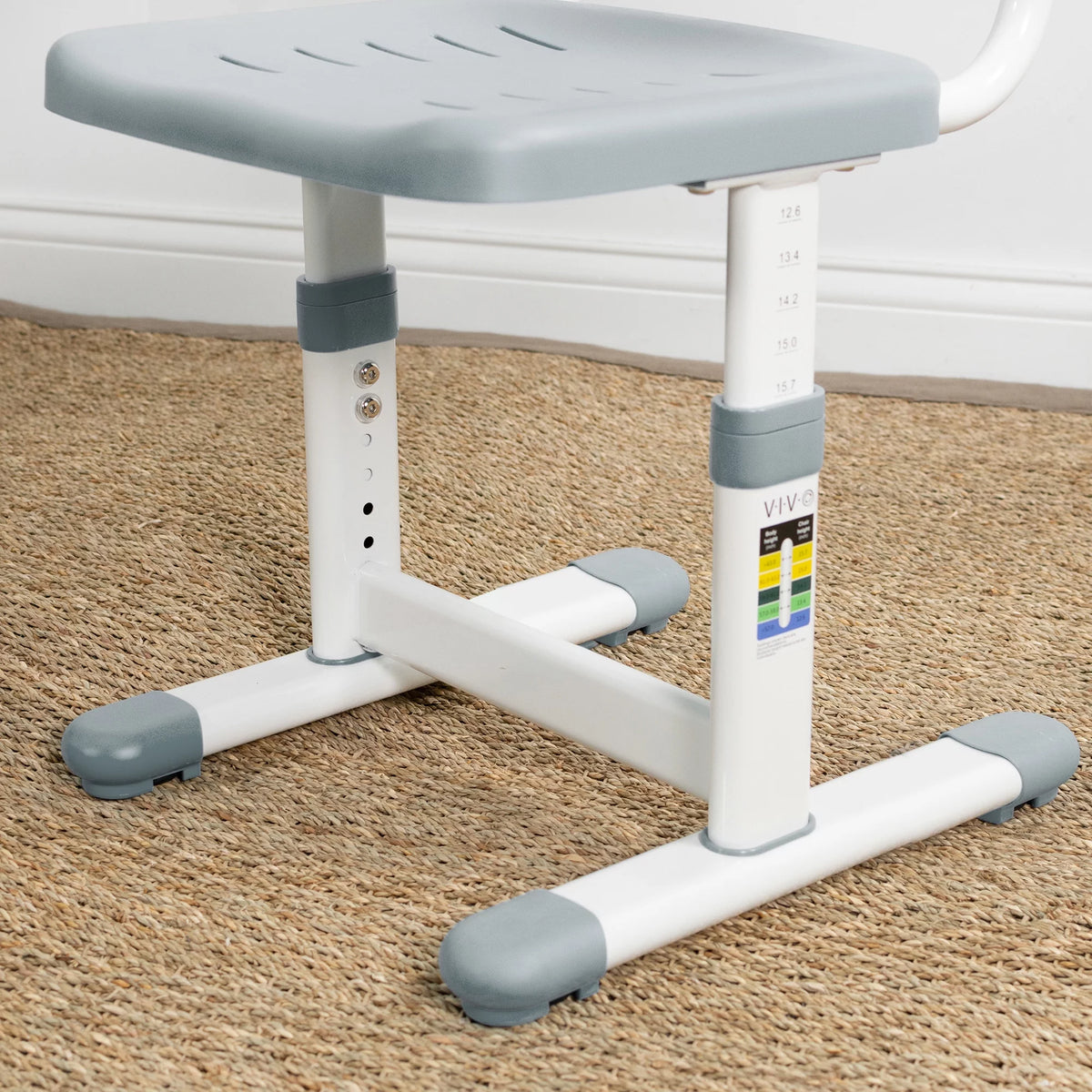 Gray Height Adjustable Children's Desk Chair Q11950