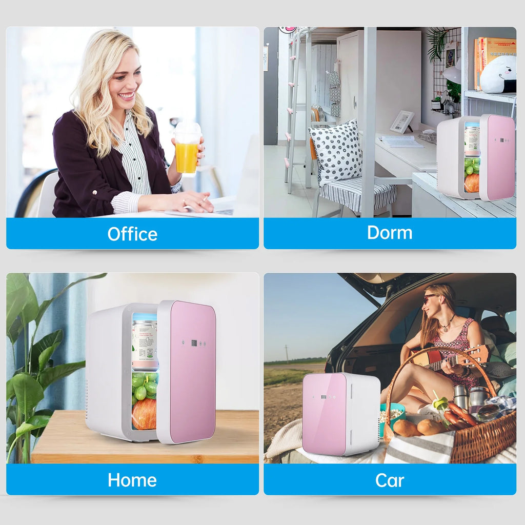 8 Liter Touchscreen Portable Thermoelectric Cooler and Warmer Fridge G9846