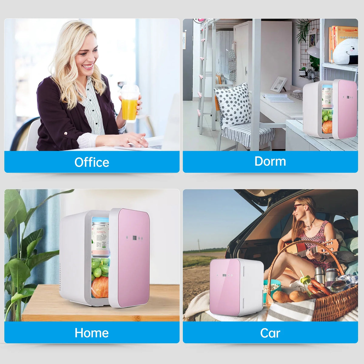 8 Liter Touchscreen Portable Thermoelectric Cooler and Warmer Fridge G9846