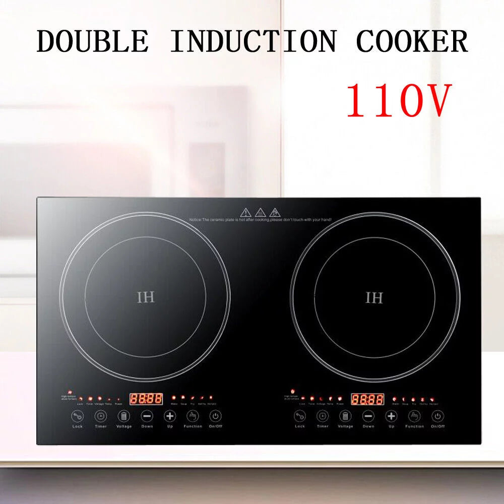 2400W Portable Induction Cooktop Dual Burner J89397