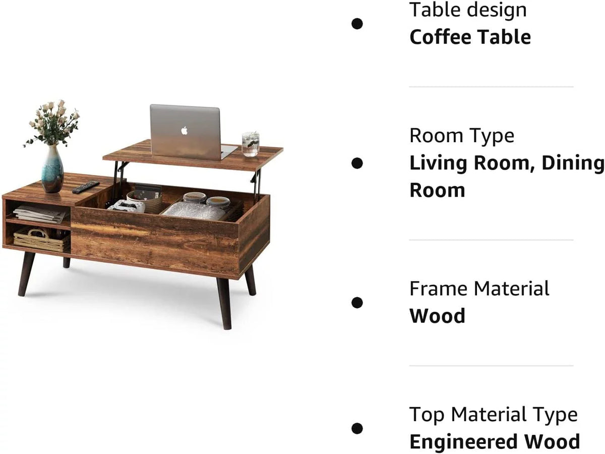 Lift Top Coffee Table with Storage A59113