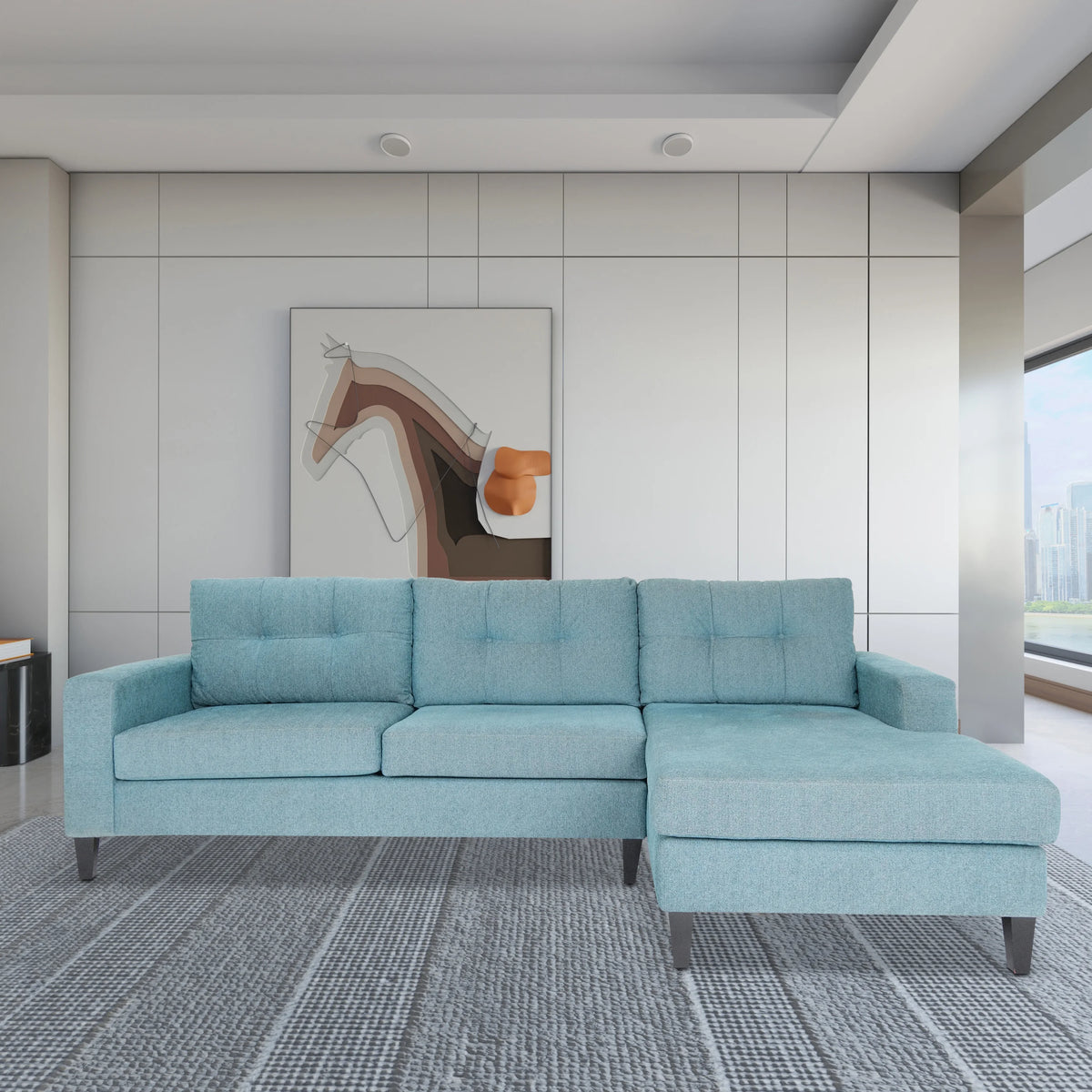 L-Shaped Sectional Sofa L125