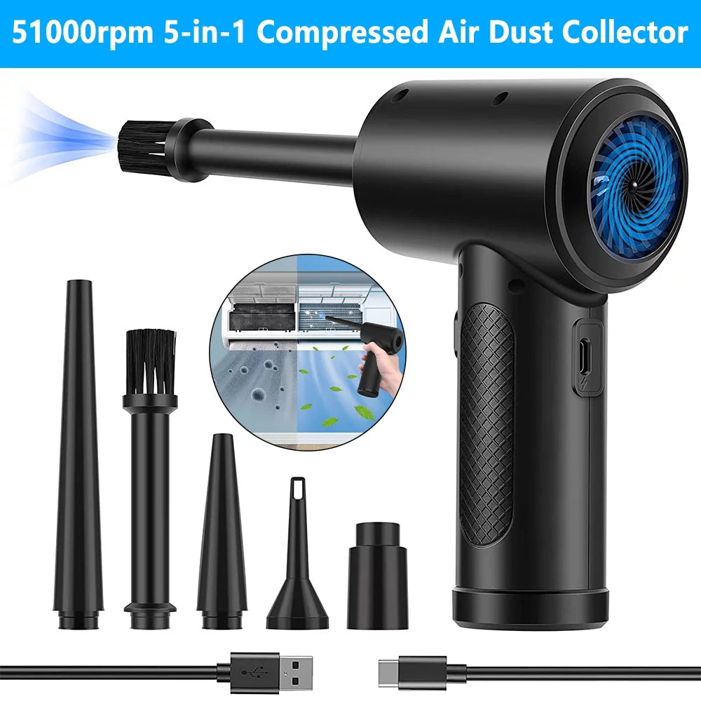 5 in 1 Cordless Portable Electric Air Duster U543