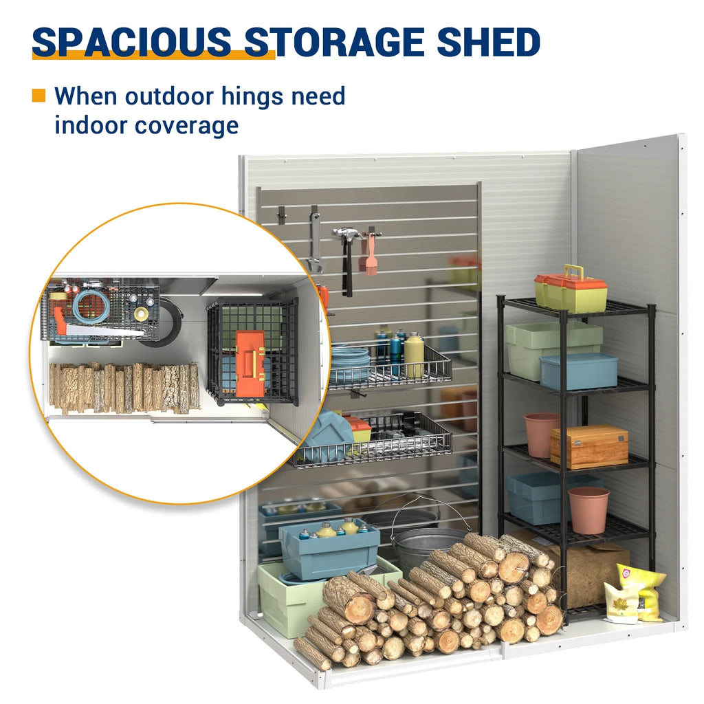5x3 FT Resin Outdoor Storage Shed J93817