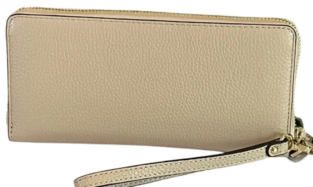 Leather Zip Around Wallet Wristlet Y433