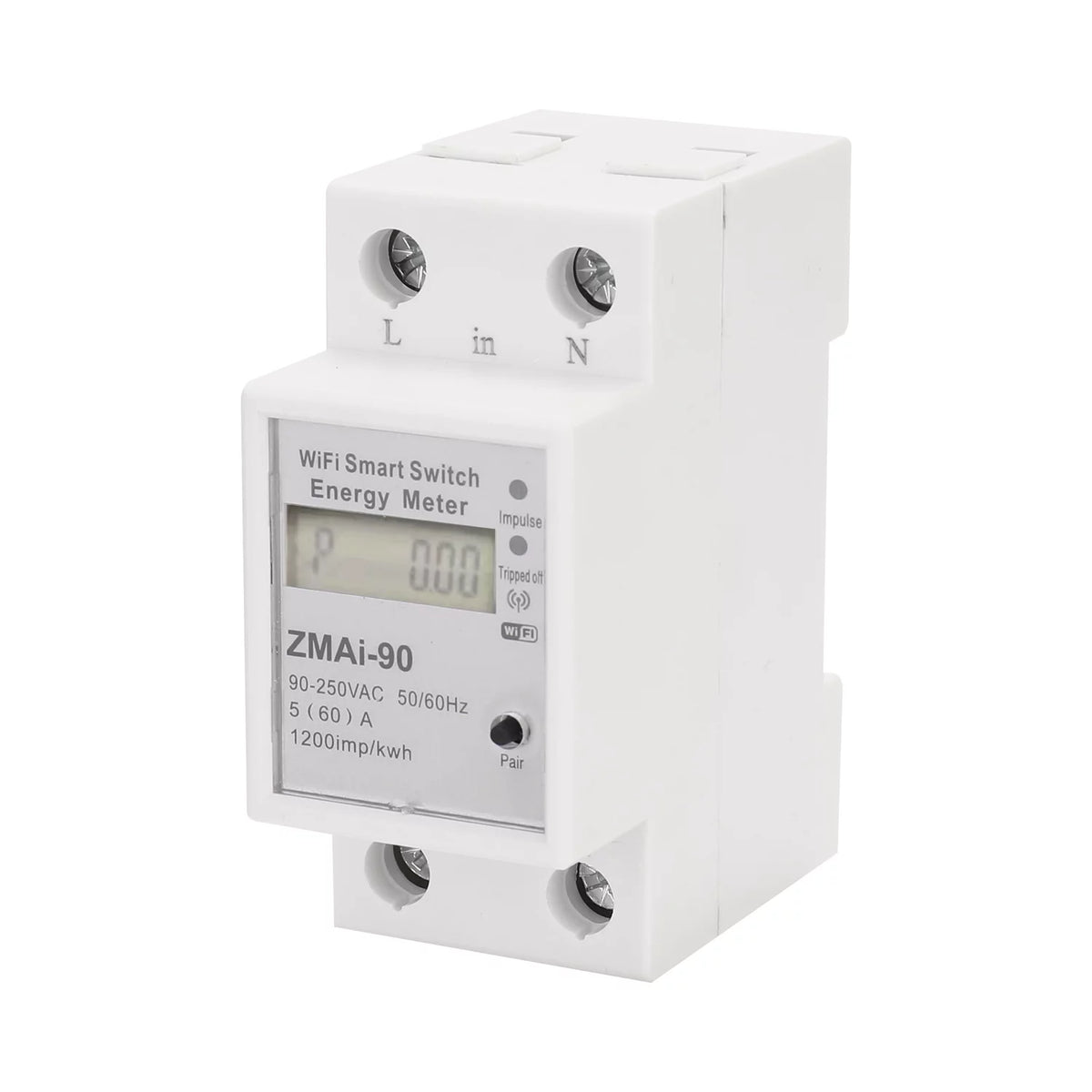 Single-Phase Din Rail Wifi Intelligent Energy Meter J1197