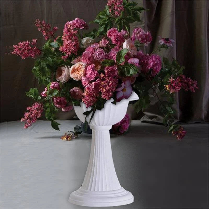 4 Pack 23" Tall White Pedestal Column Plant Stand Pot Q33942