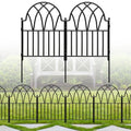 Arched Metal Fence Panel 24 in x 10.17ft No Dig Animal Barrier F696