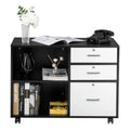 3 Drawer Wood File Cabinet with Locks and Wheels P426882
