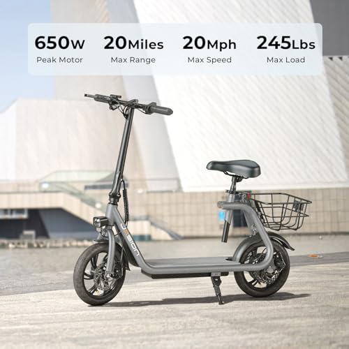 Electric Scooter with Seat, Front Suspension, Turn Signal K294933