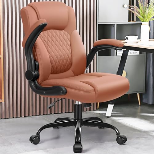 Black Leather Office Chair with Wheels X8623
