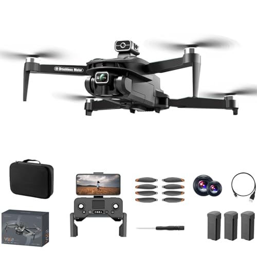 GPS Drone with 4K HDR Camera, 90 Mins Flight Time, Black K203