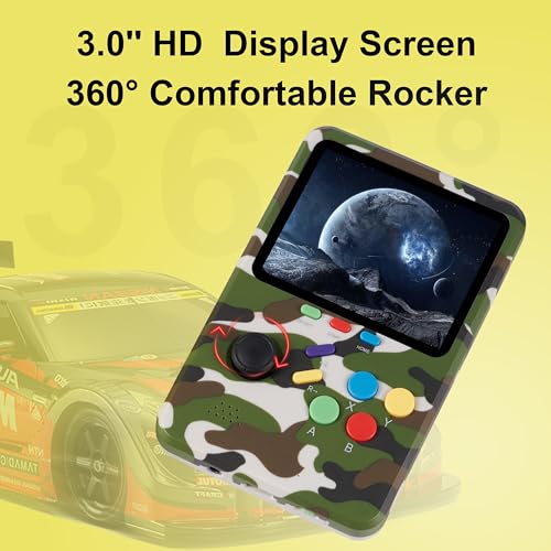 Electronic Handheld Games Device, 3D Video Game Emulator, 64GB TF Card, 3.0" HD Screen K693