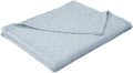 Light Blue Basket Weave Blanket N14488