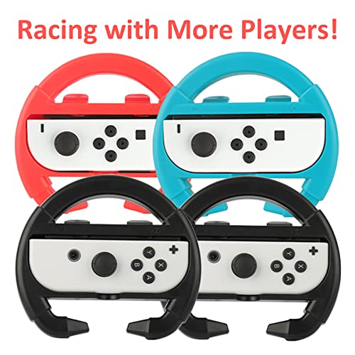 Switch Accessories Carry Case Screen Protector 4 Pack Joy Con Grips and Steering Wheels E59803