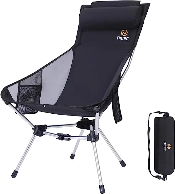 Ultralight High Back Folding Camping Chair with Carry Bag Q855356