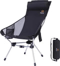 Ultralight High Back Folding Camping Chair with Carry Bag Q855356