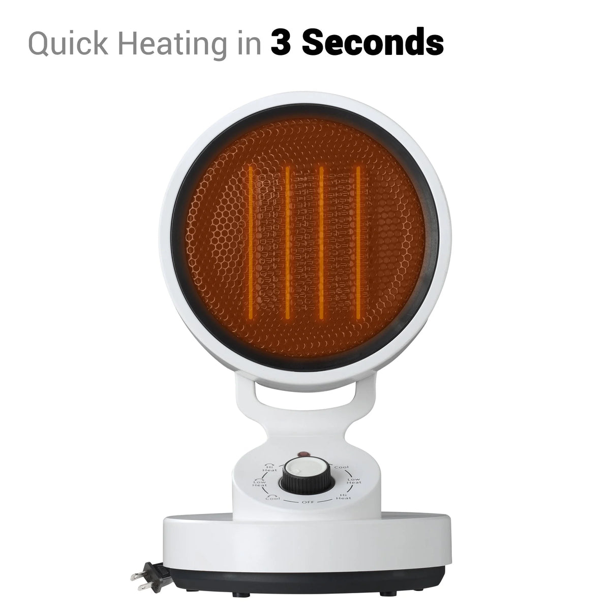 1500W 2-In-1 Electric Space Heater and Cooling Fan A83223