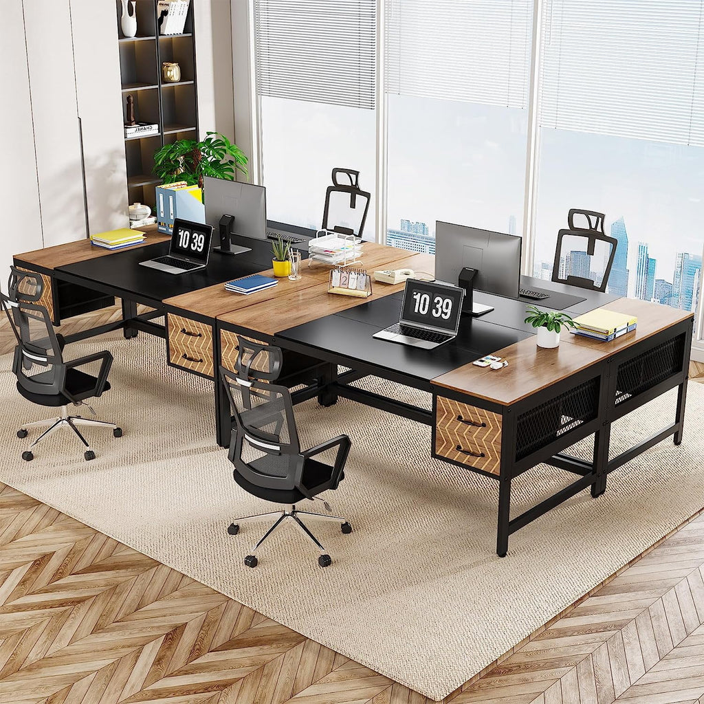 63 inch Computer Desk with 4 Drawers B620294