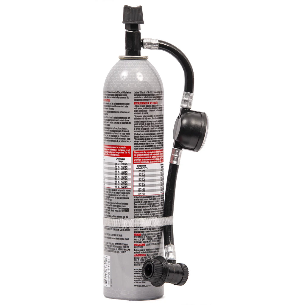 R-134a Automotive Refrigerant with Hose and Gauge, 18 oz M6186