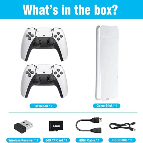 4K HDMI Wireless Retro Game Console with 20000+ Games C438