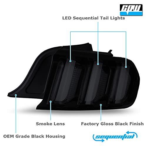 Euro Style LED Tail Lights Rear Lamps (Clear) K859338