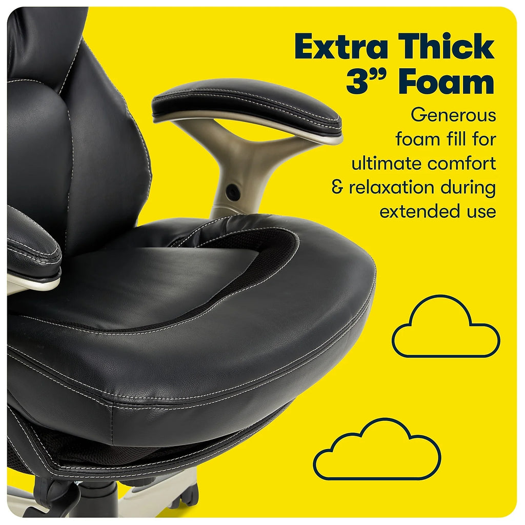 Black Leather Executive Chair P1716