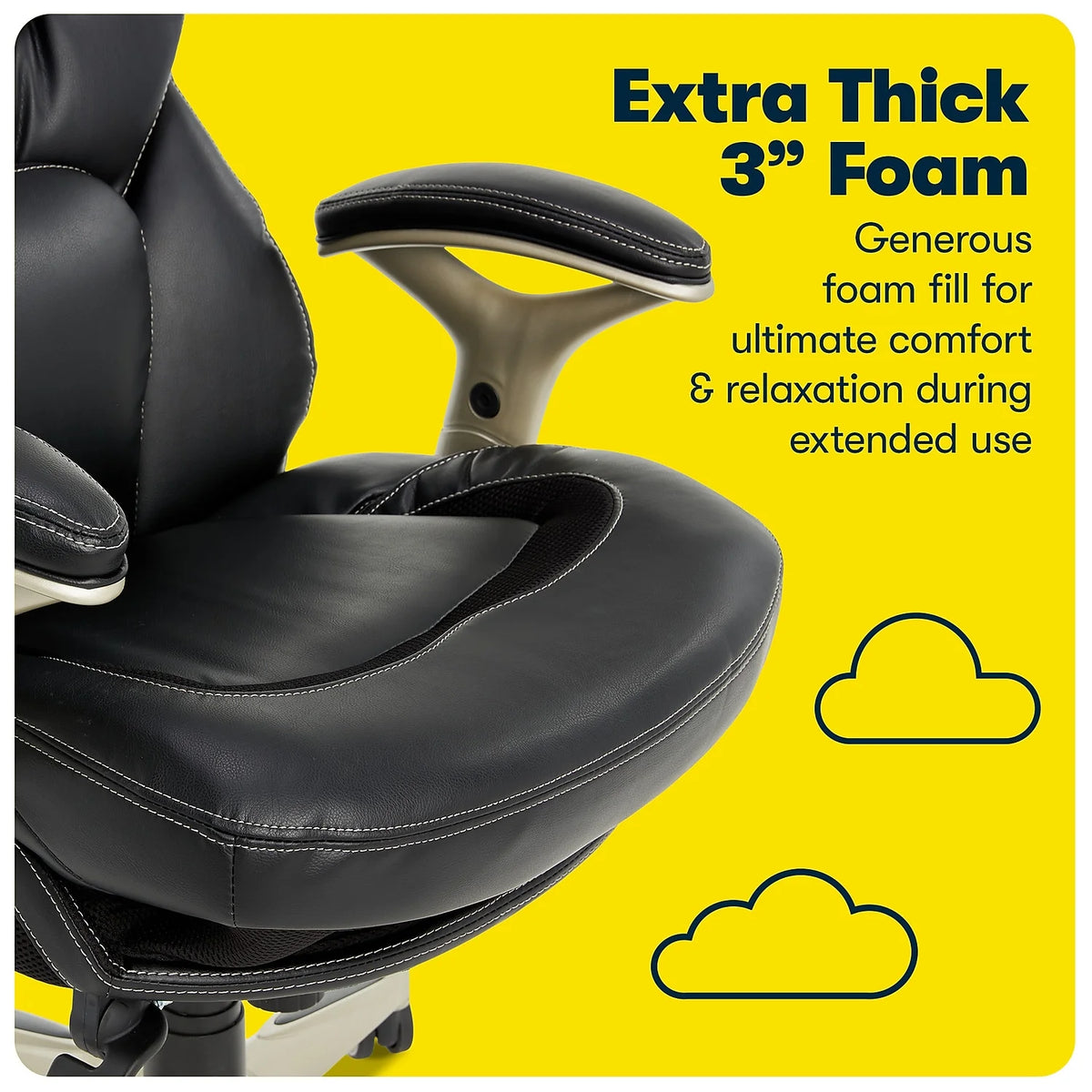 Black Leather Executive Chair P1716