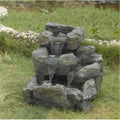 Rock Creek Cascading Outdoor-Indoor Fountain with Illumination P92208