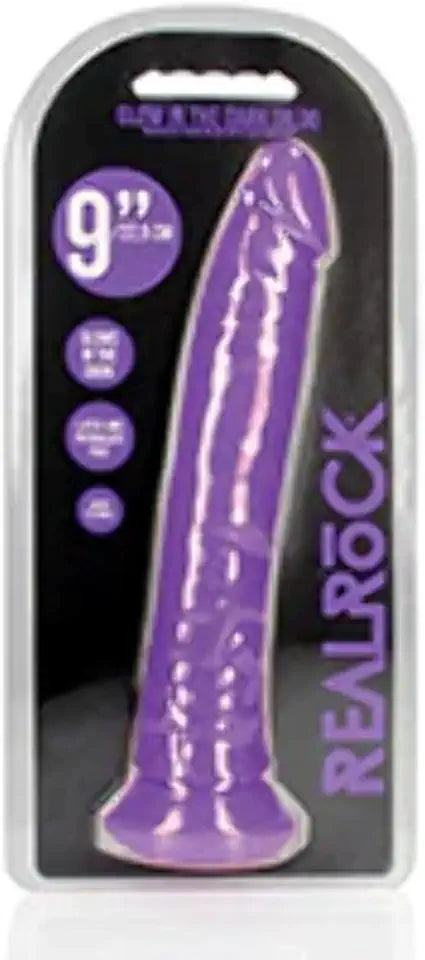 Slim 6in Dildo Neon Purple Q800