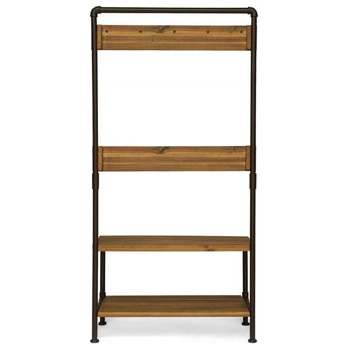 Acacia Wood Bench with Shelf and Coat Hook C39513