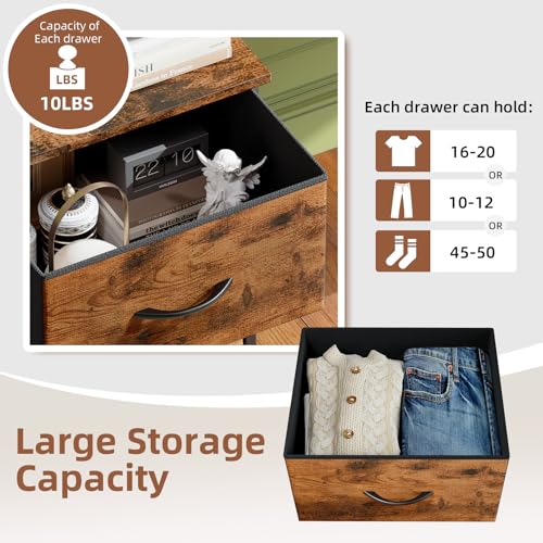 Black Rustic Brown 5 Drawer Tall Dresser S510860