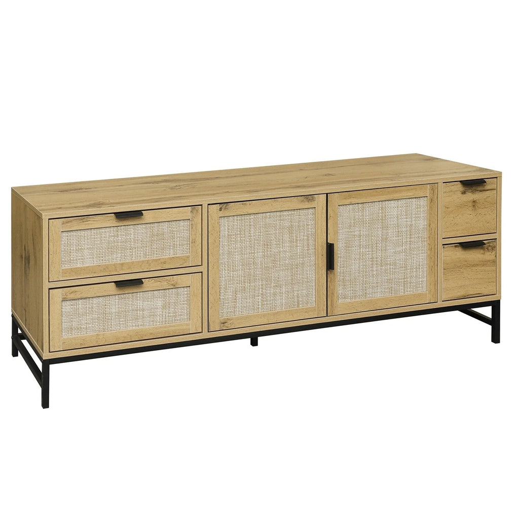Rattan TV Stand up to 65" Brown Z623499