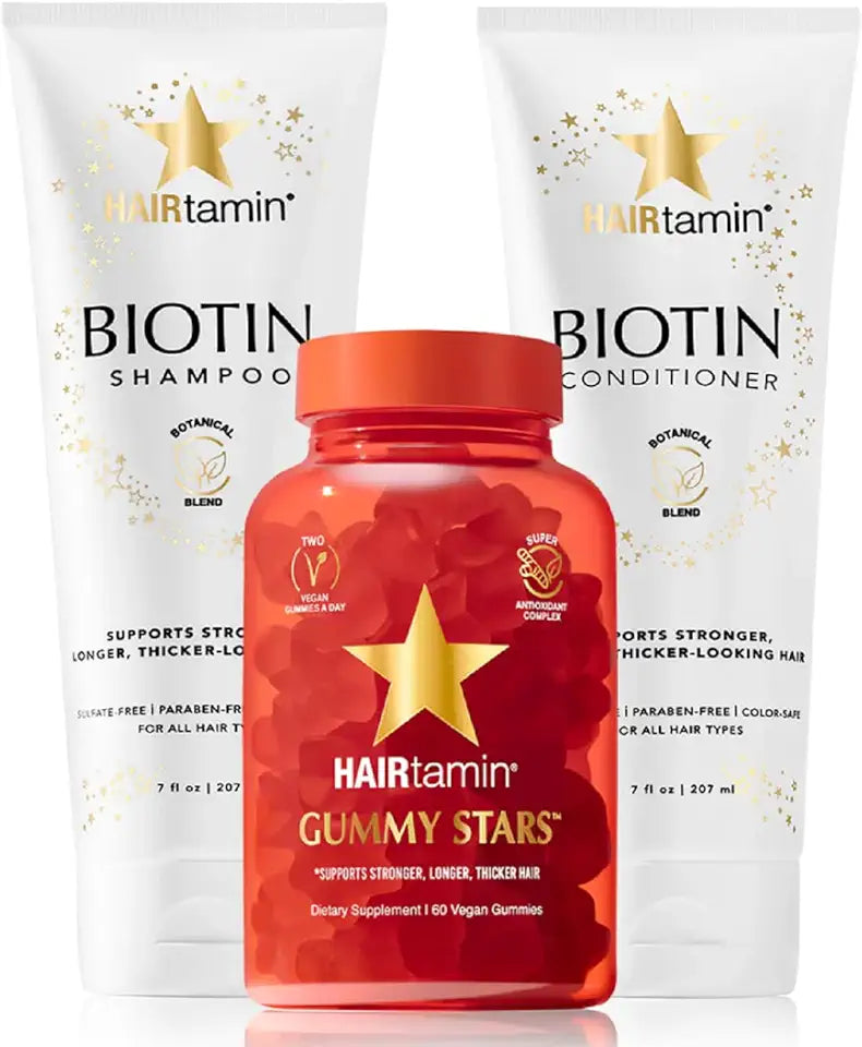 Vegan Hair Vitamins Shampoo and Conditioner Set I564639