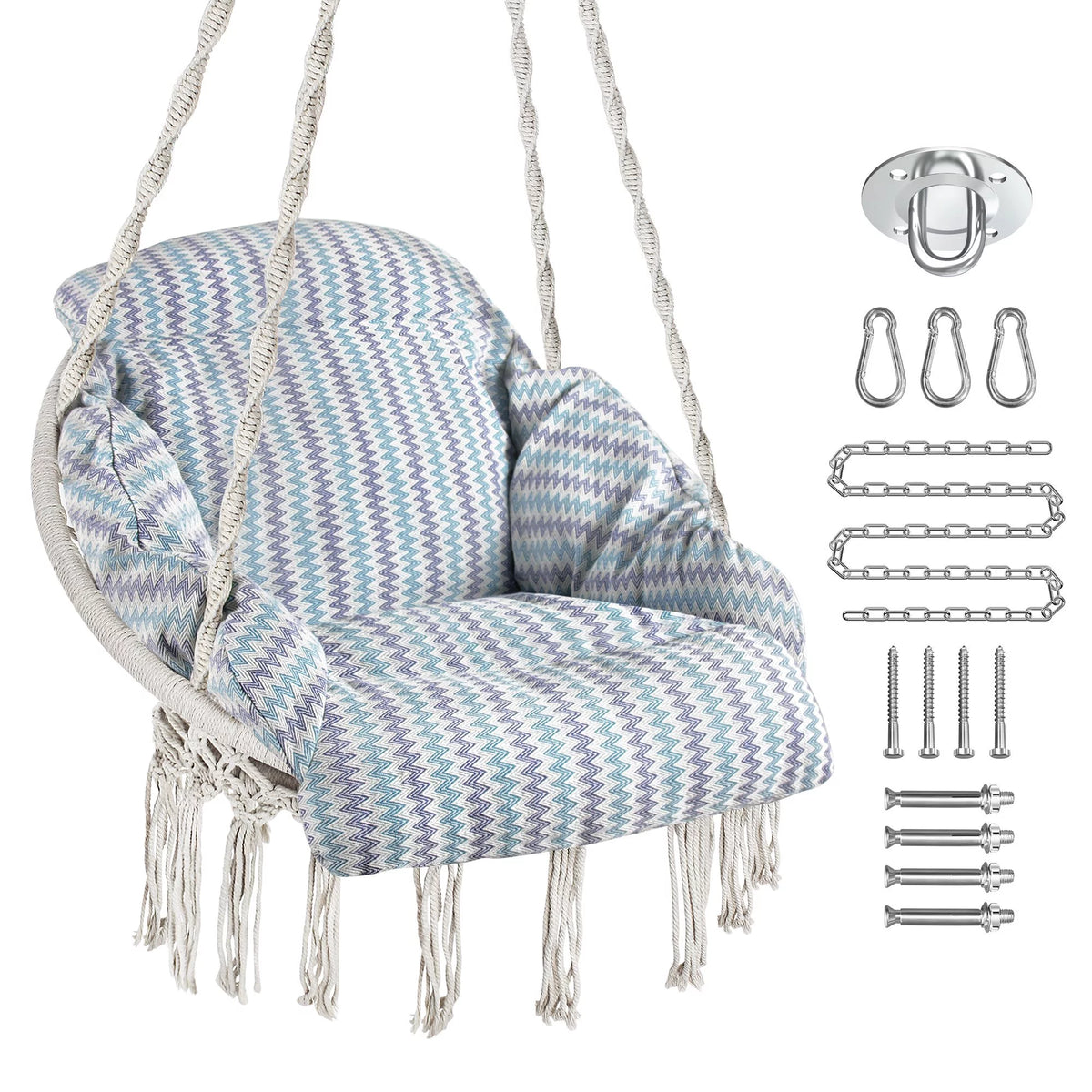 Hanging Hammock Swing Chair with Cushion B2082