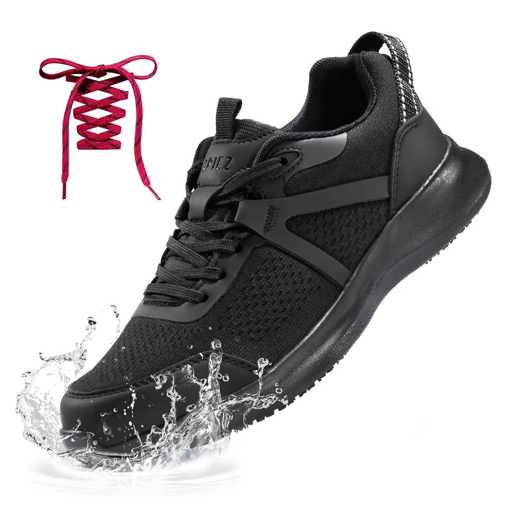 Black Slip Resistant Waterproof Work Shoes X733