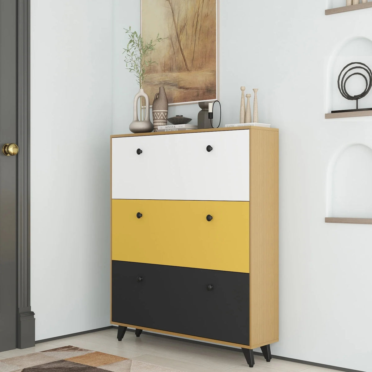 3-Tier Shoe Storage Cabinet O6764