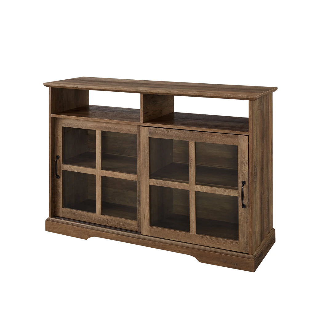 Farmhouse Sliding Glass Door TV Stand D58537