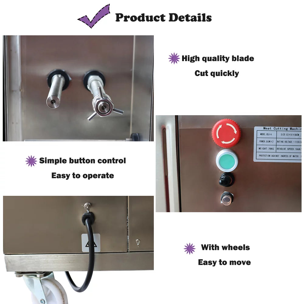 Shredded Meat Cutting Machine with Double Motor Q6543