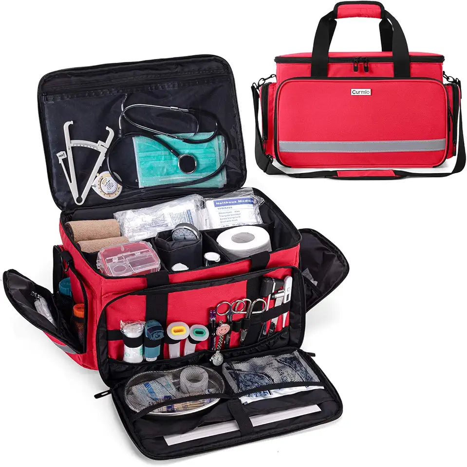 Nurse Bag with Inner Dividers and No-Slip Bottom D826