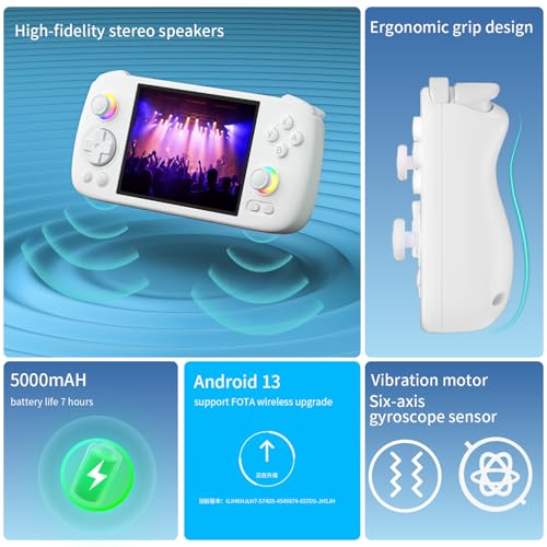 Handheld Retro Game Console with 4-inch IPS Screen 128G TF Card J6854