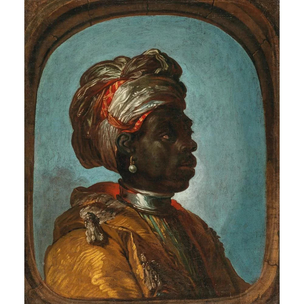 Black Ornate Wood Framed Museum Art Print Y607348