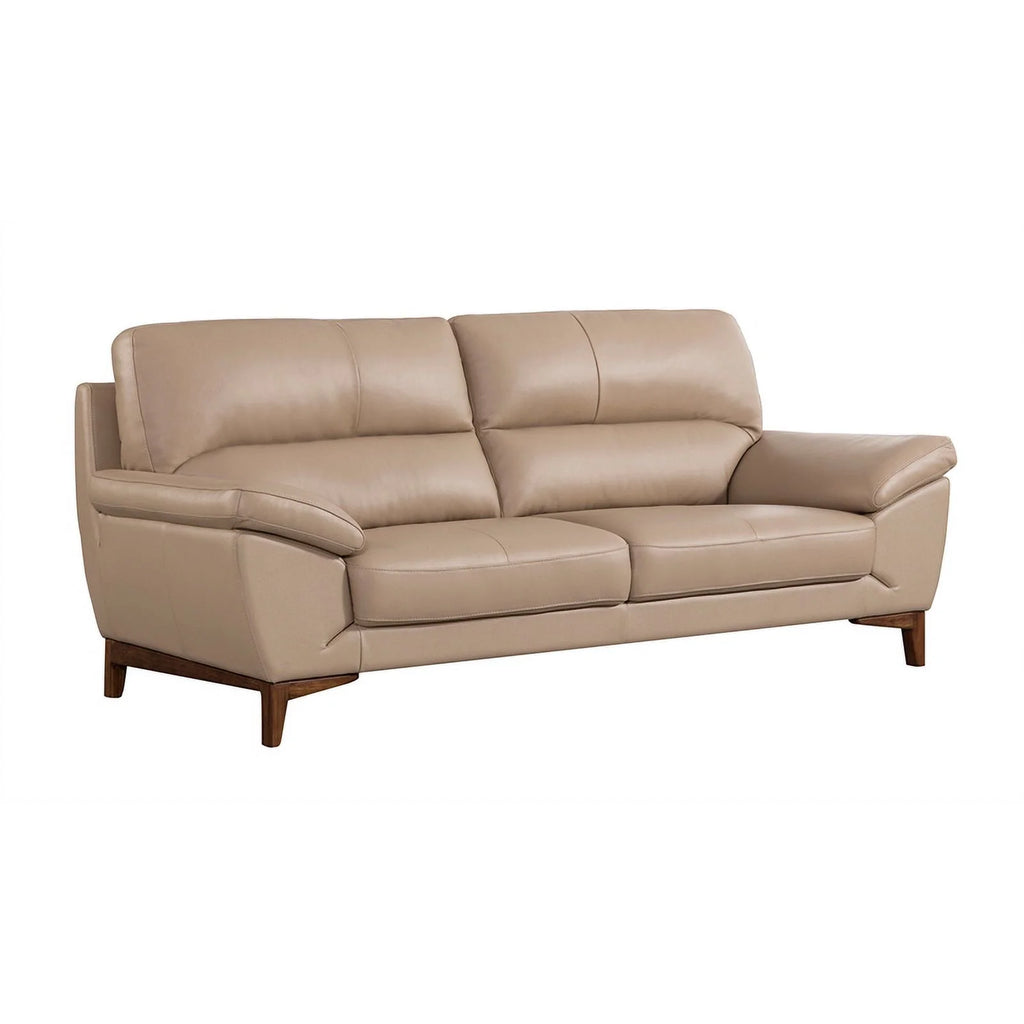 Tan Italian Leather Sofa B708
