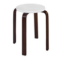 Mocha Walnut Beige Bentwood Stool J443033