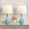Ceramic Table Lamp Set of 2 White S659