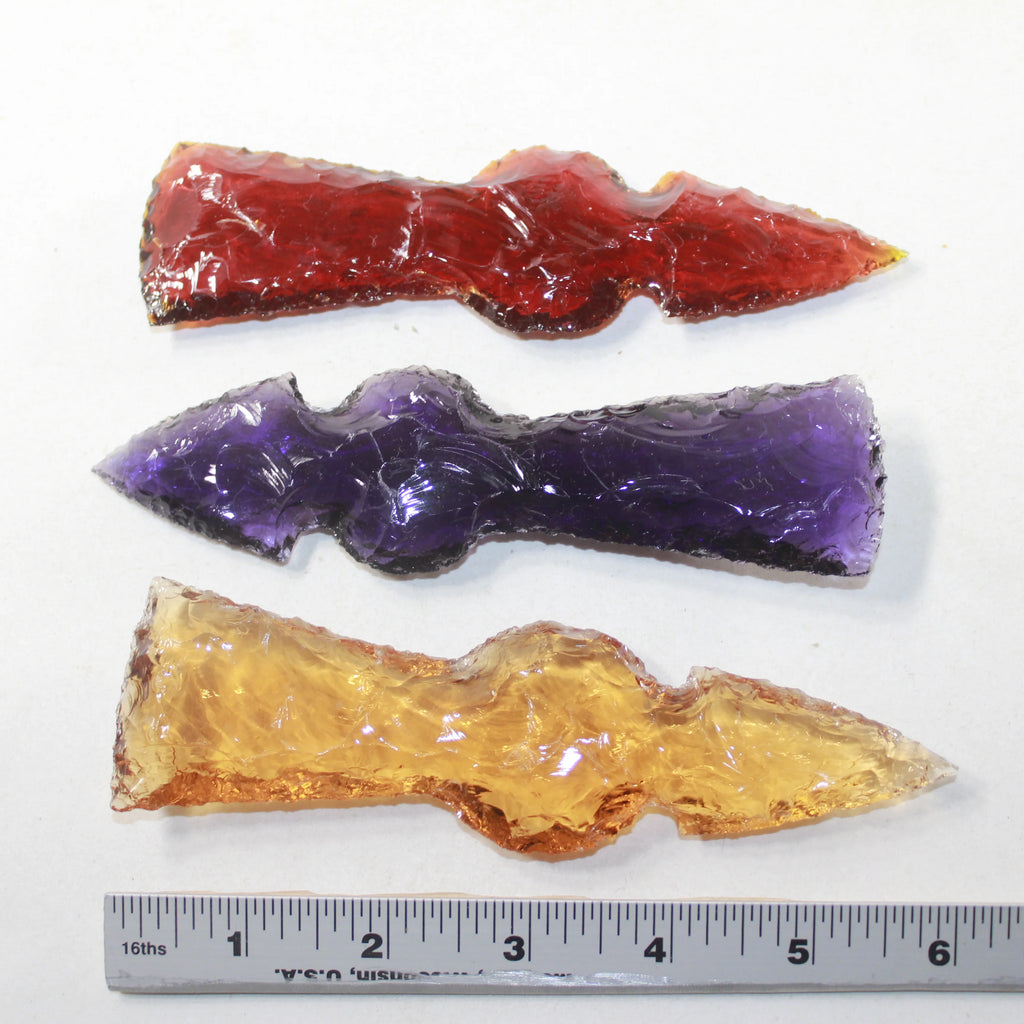 Glass Ornamental Tomahawk Heads E431974