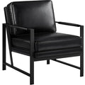 Light Brown PU Leather Armchair Set of 2 Q945