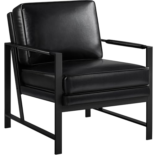 Light Brown PU Leather Armchair Set of 2 Q945