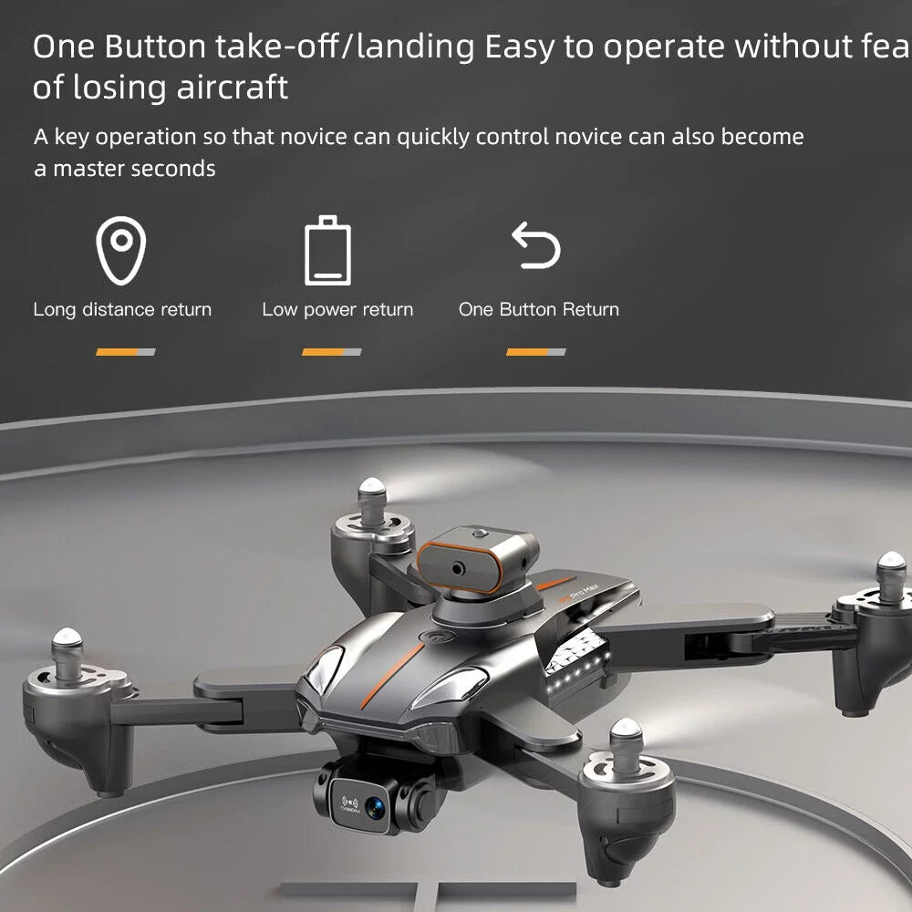 Orange Foldable 8K Dual Camera Drone U81574